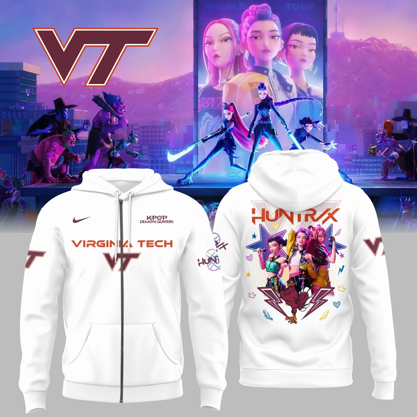 ..Virginia Tech x Kpop Demon Hunters Limited Edition Shirt