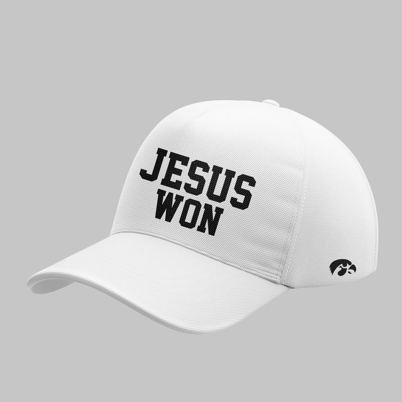 Limited Edition Hawkeye Football x JESUS WON 2025 Hoodie