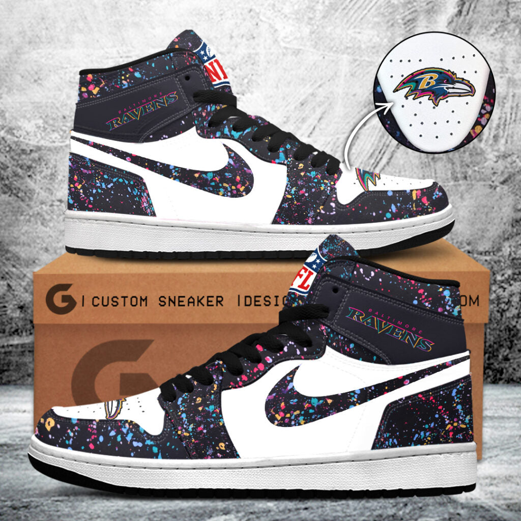 Baltimore Ravens Crucial Catch 2025 AJ1 Sneaker – TANTN15702
