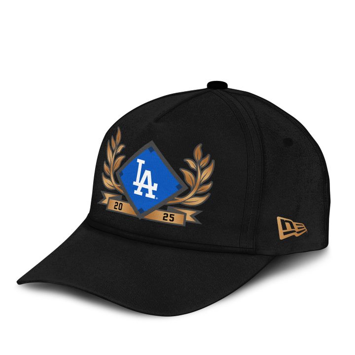 1. Los Angeles Dodgers Fanatics Black 2025 National League Division Series Champions Locker Room T-Shirt