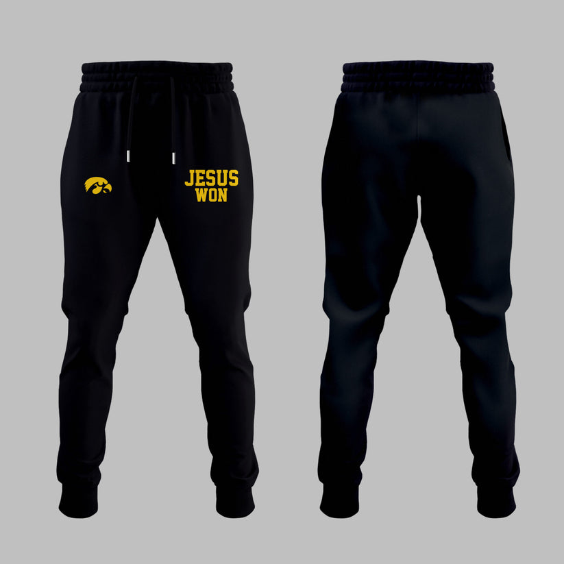 Limited Edition Hawkeye Football x JESUS WON 2025 Shirt